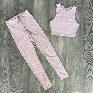 SHEIN Crop Top and Leggings Matching Set XS
